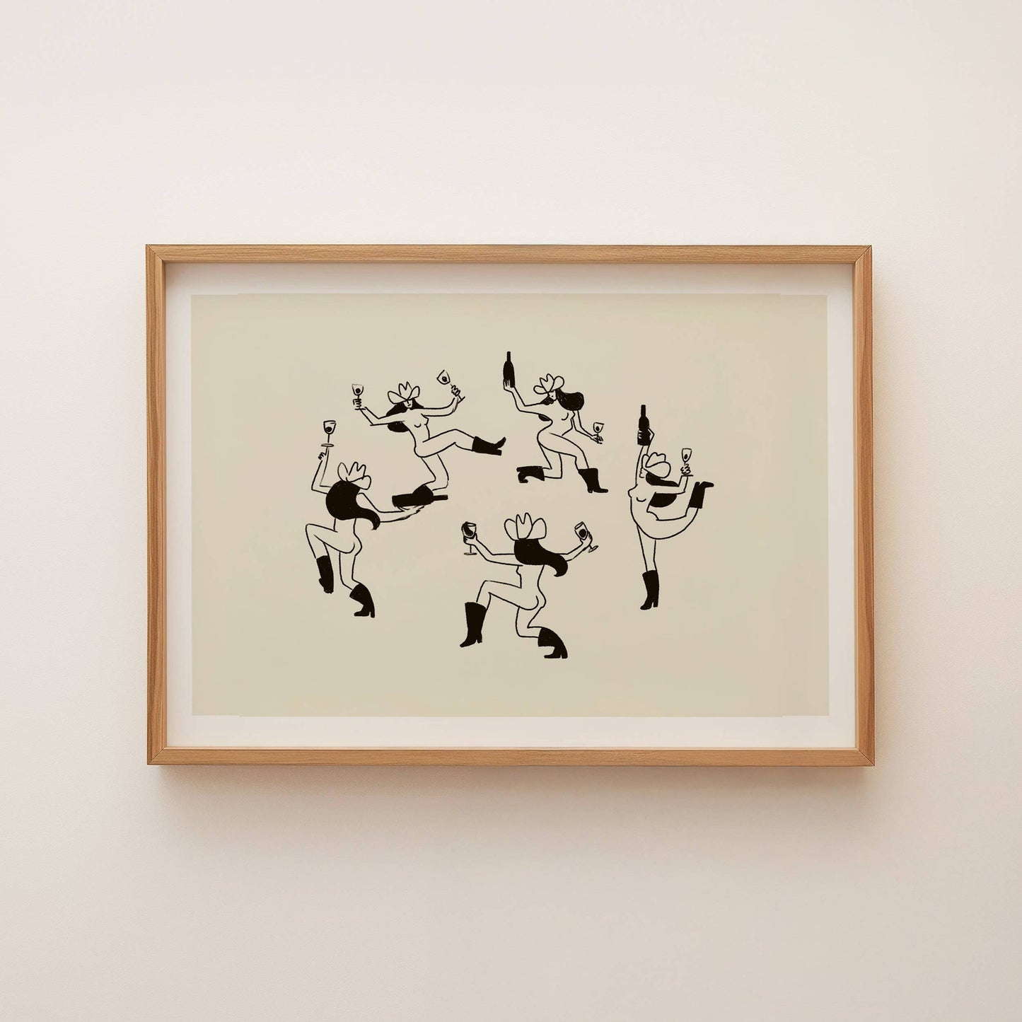 Cowgirl Dance Art Print