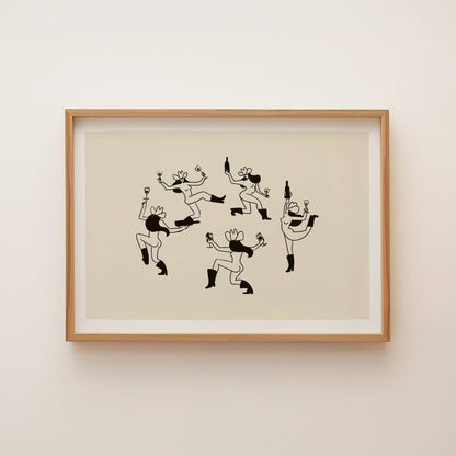 Cowgirl Dance Art Print