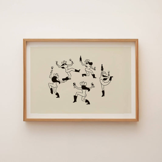 Cowgirl Dance Art Print