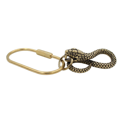 Brass Snake Keychain