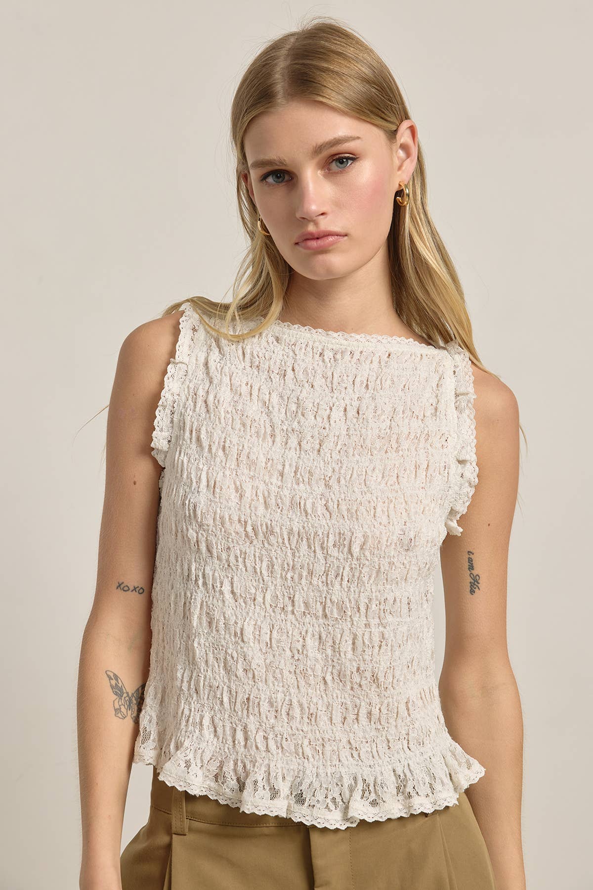 Lacey Smocked Top