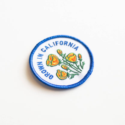 Grown In Californ Iron-On Patch