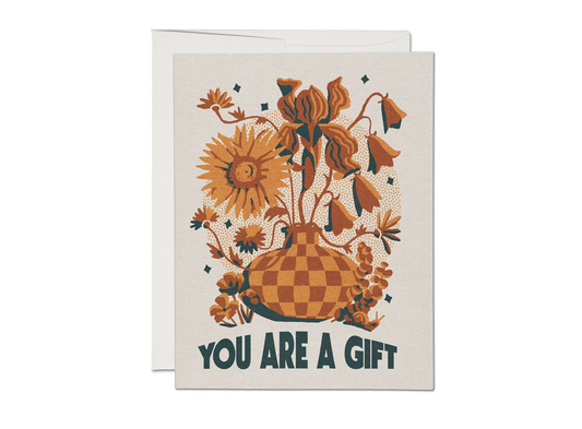 Gift of Flowers Greeting Card