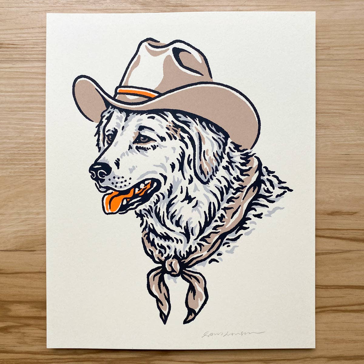 Great Pyrenees Cowdog - Signed Art Print
