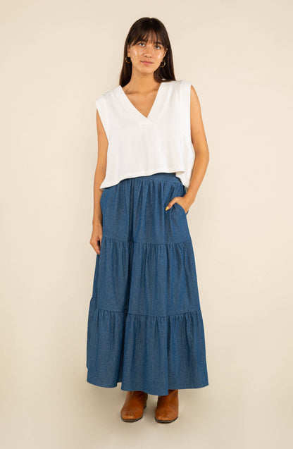Denim 100% Cotton Skirt