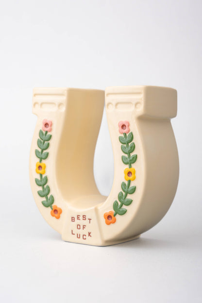 Horseshoe Ceramic Vase