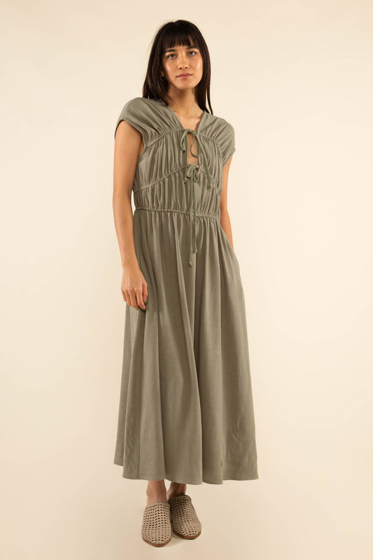 Sage Tie Dress