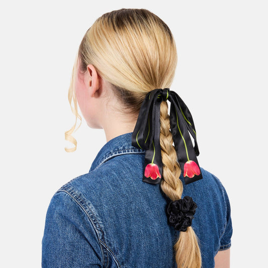 Tulip Silk Tie + Scrunchie Set
