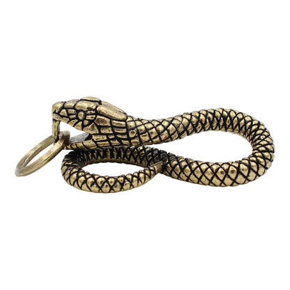 Brass Snake Keychain