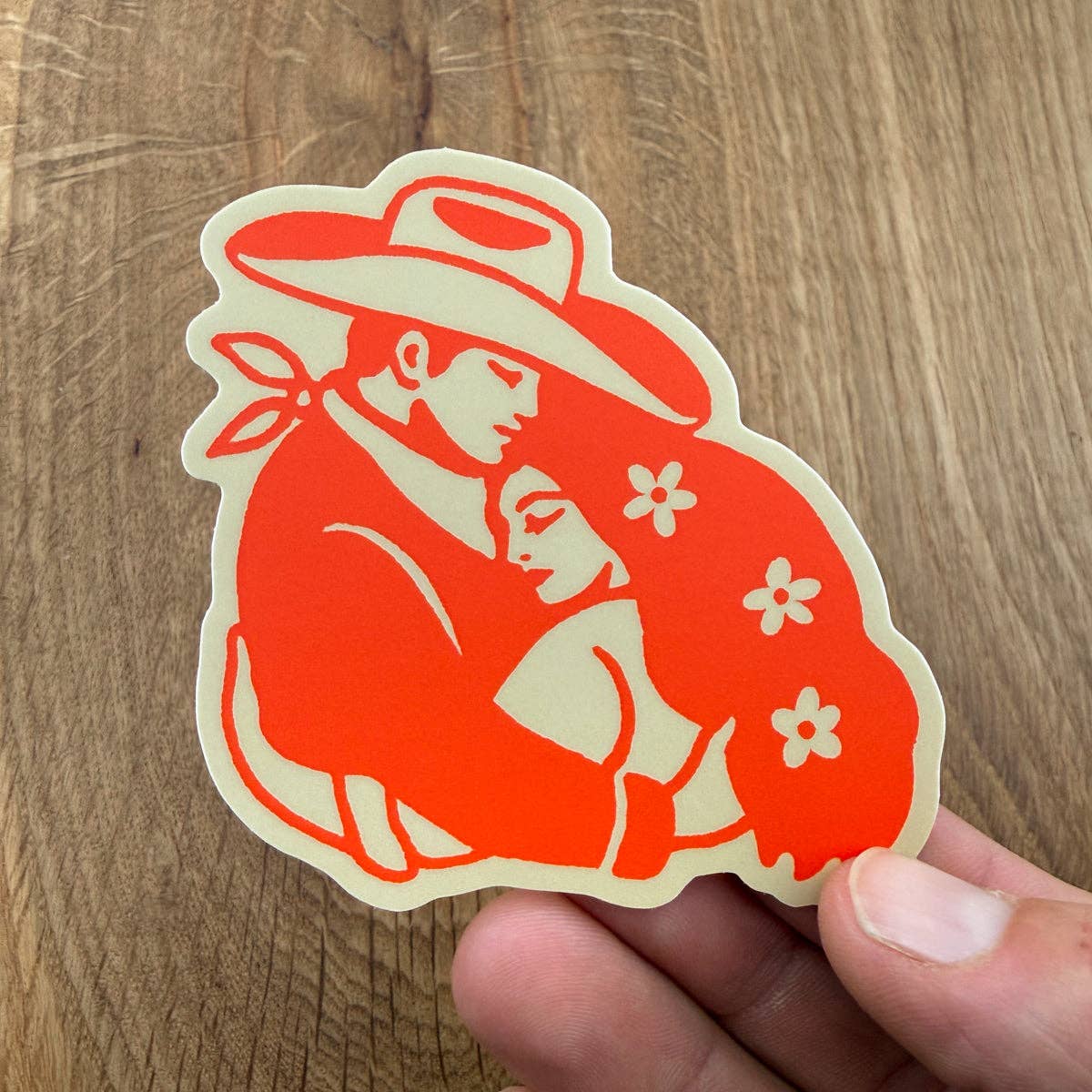 Couple Vinyl Sticker