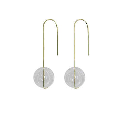 Hand-Blown Glass Bubble Earrings