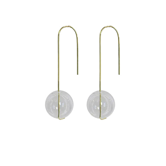 Hand-Blown Glass Bubble Earrings