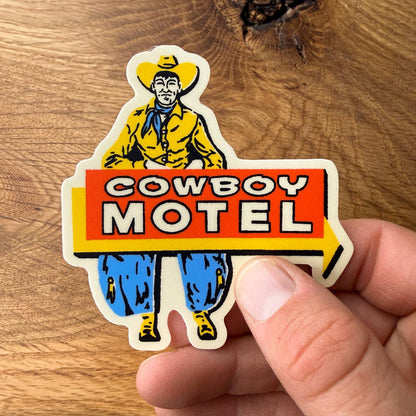 Cowboy Motel Vinyl Sticker