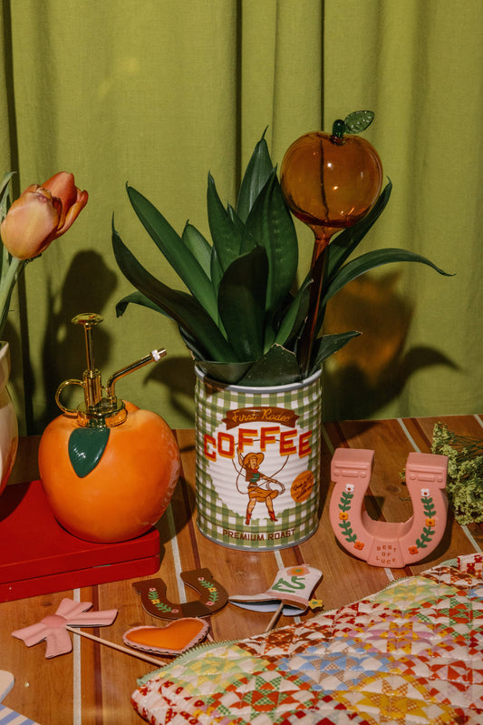 Cowgirl Coffee Ceramic Planter