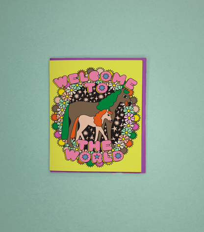 Welcome To The World Greeting Card