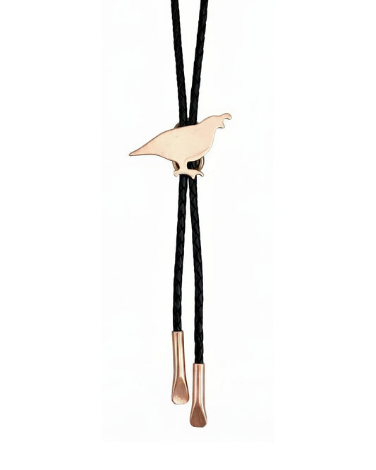 Copper Quail Bolo Tie